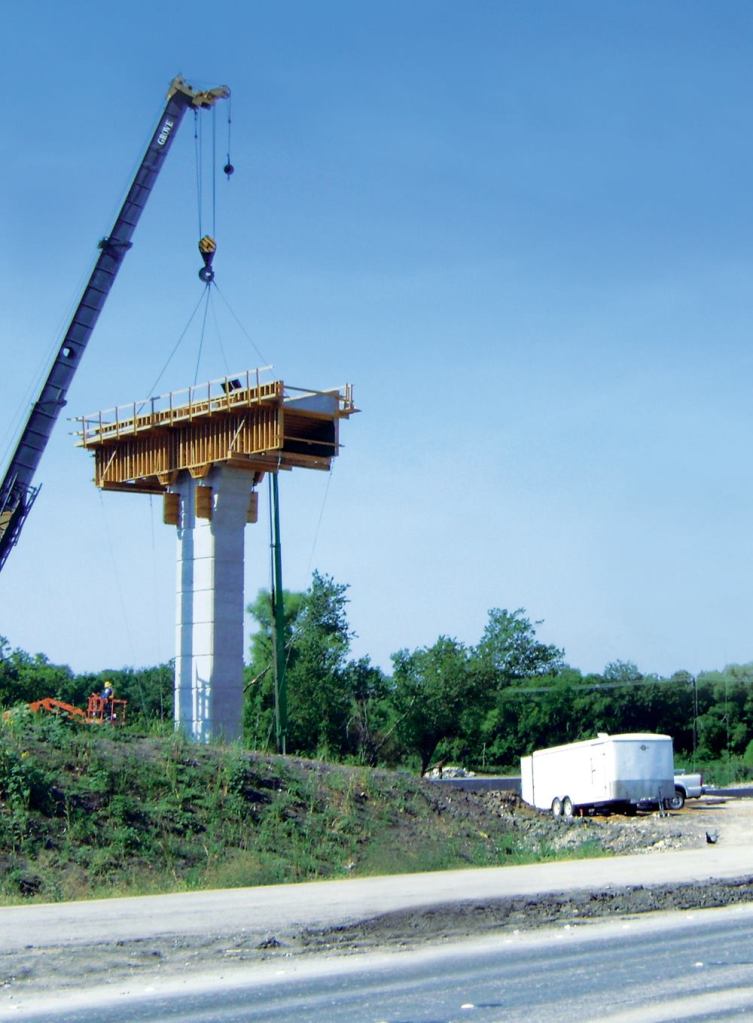 In order to maintain consistent color throughout the project, all concrete materials came from a single source.