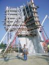 Although form pressures have been shown to be less than full liquid head, high-quality forms remain essential for SCC construction, as in this project at the Michigan State University Arts Center.