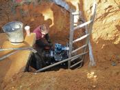 B&H Contracting Inc., of Folsom, N.J., installs an isolation insertion valve at the onset of the Holiday Village East Pump Station project so wastewater can be diverted during rehabilitation. The station was built in 1989. Previous major work includes a replacement force main in 1996 and control replacement in 2010. Awarded in September 2013, the $165,890 contract includes control relocation.