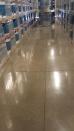Curecrete Distribution Inc.’s three-step process refers to a salt n’ pepper appearance finished through an 800 dry resin. The final touch, as we recommend on all floors, is a 3000 grit maintenance pad run dry with a burnisher to remove any residual resin and show the true floor. For this salt n’ pepper finish, we recommend starting with either one metal and one hybrid, or two hybrids before densification (and dye if applicable), and 800 resin run dry. This laser-screeded, hard-steel-troweled floor was accomplished in two steps using our KickStart Clarity Enhancer.