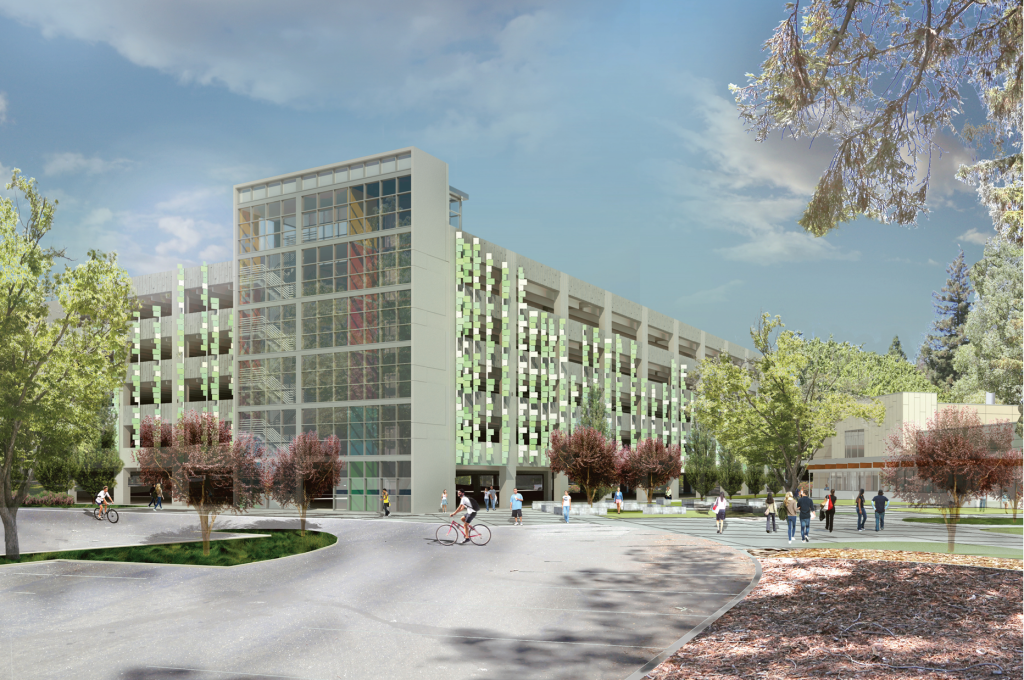 CSUS parking structure rendering