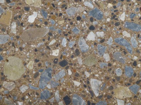 Concrete with fine expanded shale aggregate used for internal curing looks no different than normal-weight concrete but has improved properties.