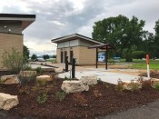 New public restrooms, an aquatic invasive species boat wash station and bike repair area opened to the public at Marshall Park on Saturday, July 1.
