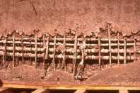 Voids due to low-slump concrete.