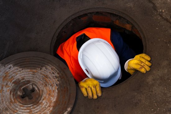 One major savings for the village is insurance costs vis-à-vis safety: No public works employee does confined-space entry.