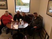 Summers-Taylor’s concrete production team (from left): Dispatch Supervisor Tracy Brooks, Sales Manager Britt Neas, General Manager John Loven, and Plant Manager Chris Carter. Like contractors, concrete’s in their blood. Brooks’ and Loven’s dads owned their own companies. Neas started in mining, but was always intrigued by concrete. ‘It’s the money,” says Carter. We all laughed and then he added, “My dad was a truck driver, and here I am now.”