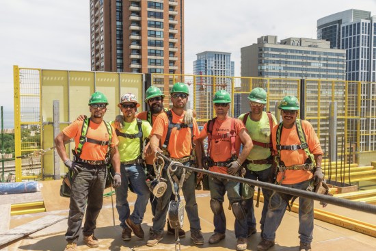 Perimeter protection systems give workers a sense of security on high work spaces. 