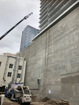 Dry material can be pumped up to 10 stories vertically and 300 feet horizontally.