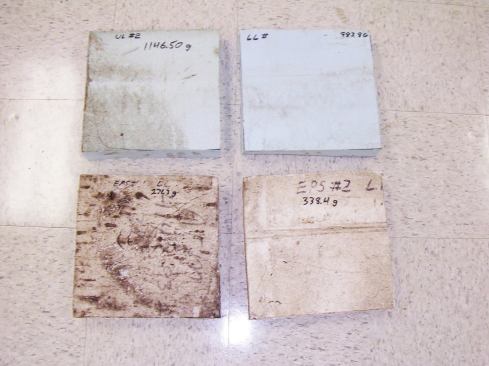 The test of below grade insulation, conducted by AFM Corporation in cooperation with the Expanded Polystyrene Molders Association, determined the R-value and water absorption of an EPS and an XPS product.
