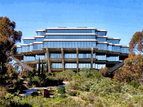 Intended to be used on its own or to supplement ACI 562-16 (repair code requirements), ACI 563-18 addresses a range of aesthetics including this example of the Brutalism architectural style: the University of California San Diego library, built in 1970. 