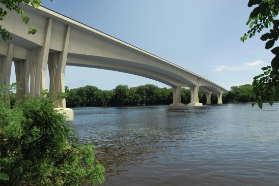 I-90 Dresbach Bridge (LaCrosse, Wis.). Submitted by Figg Bridge Engineers.
