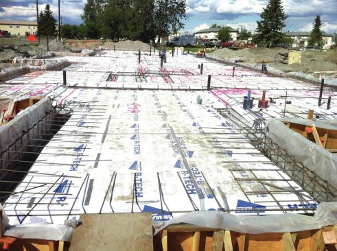 EPS insulation can be substituted for XPS in many under-slab applications to reduce material costs.