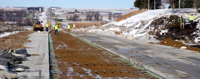 Iowa Highway 196, Sac County, IowaContractor: Cedar Valley Corp., LLC* Owner/Engineer: Iowa Department of Transportation