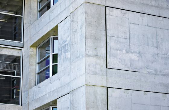 On this building, the mottling and form lines were desirable. For another owner, the wall could be grounds for a withheld retainer.