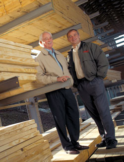 WINNERS: Carl Tindell, left, and Johan van Tilburg are the brains behind Tindell's Lumber and Building Materials, a Tennessee mainstay that dates back to 1907.