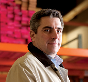 MEET THE NEW BOSS: Steve Kitzman punched a hole in the former Stock Building Supply facility in Loves Park, Ill., after acquiring it last year. He says the old layout gave the feeling of being "a rat in a maze."