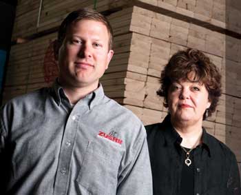 FEELING THE BITE: Tom Zuern and Arleen Mantel of Zuern Building Products make liberal use of Wisconsin's lien laws to ensure that contractors pay up.
