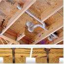 DON'T DO THIS AT HOME: Represenatives from APA-The Engineered Wood Association speak regularly about the most common framing errors they see. Among them: Improperly cutting and notching framing members (top photo) and overdriving nails (bottom).