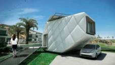 SPACE INVADER: The Southern California Institute of Architecture and Cal Tech joined together for this year's Solar Decathlon to create a home sheathed in architectural vinyl. Other entries were much more traditional.
