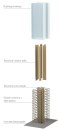 Cross-laminated timber panel blocks installed vertically via "Mass Timber" construction can be used for buildings up to 30 stories in height without sacrificing open floor plans or structural quality, says the Canadian Wood Council.