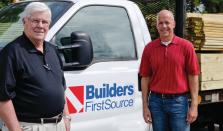 On the Move: Morris Tolly, SVP of operations (left) and Chad Crow, SVP and CFO, say the housing downturn has ended for Builders FirstSource.