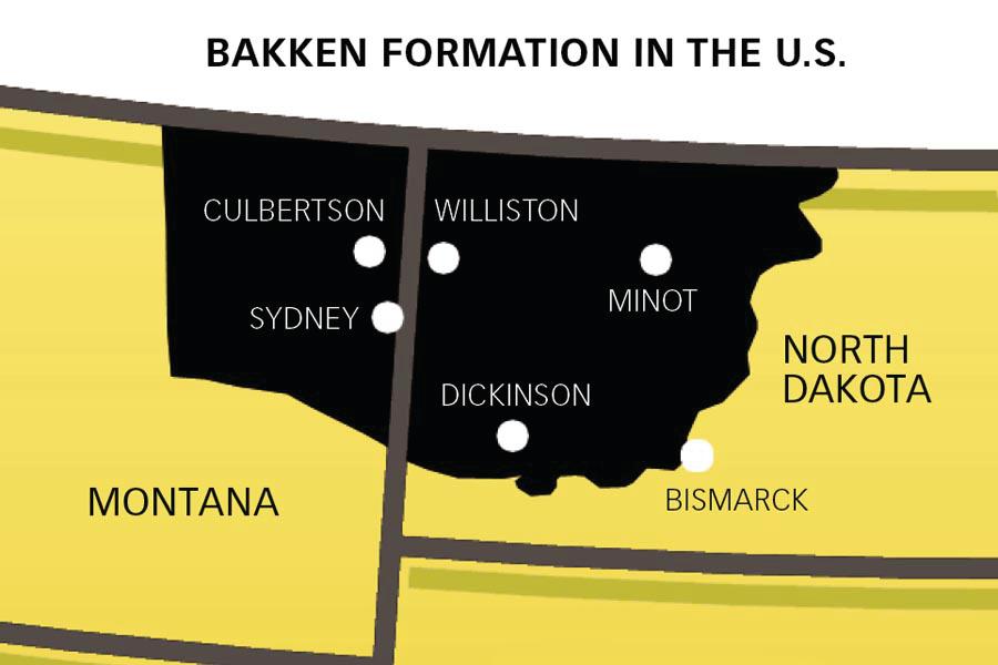 Cash Cow: The Bakken formation is the largest oil deposit in the continental U.S., underlying parts of North Dakota and Montana plus Saskatchewan in Canada. The U.S. government estimates Bakken will produce 350,000 barrels a day by 2035, and state officials say 11 billions barrels of oil could lie beneath North Dakota alone.