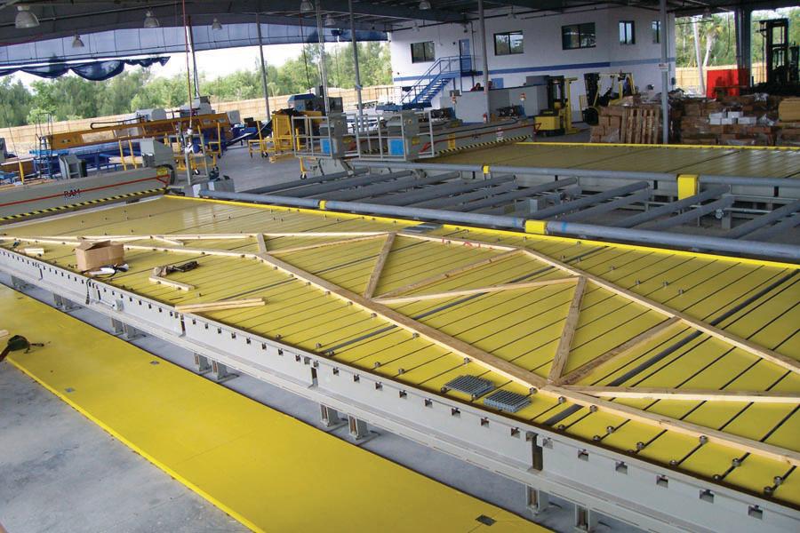 A Total Package: Builders First- Source says its willingness to install what it assembles (such as trusses, being made here) is a key to its success.