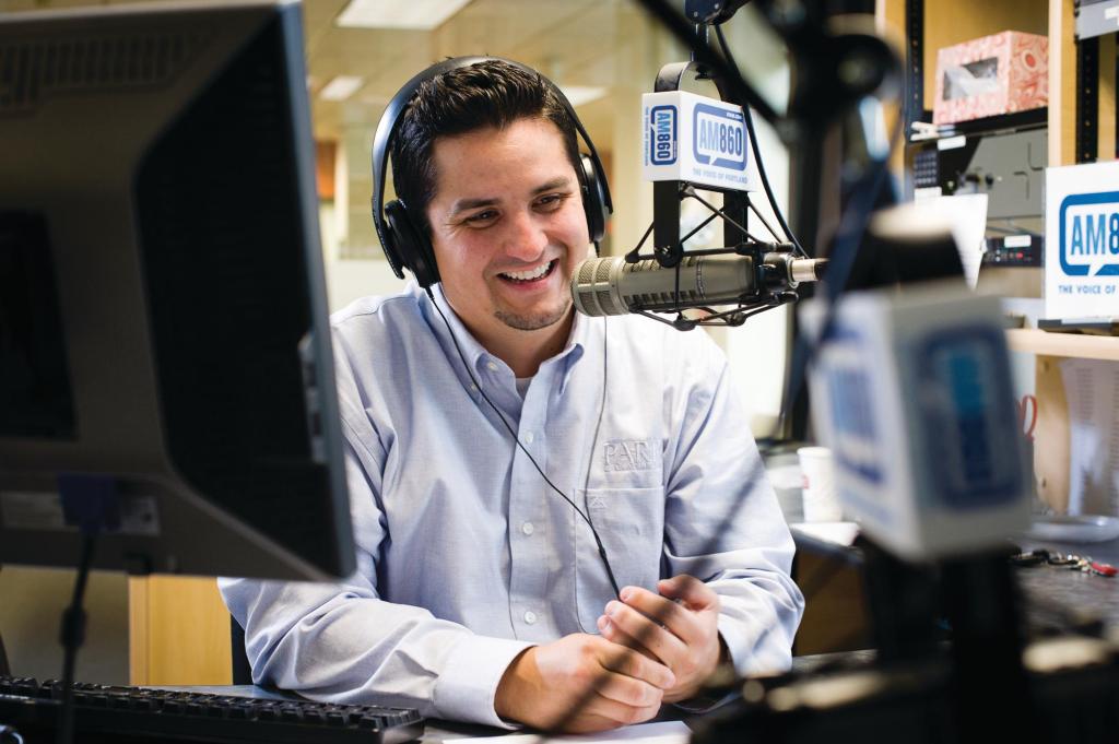 Big Chair, No Worries: �Corey never gets nervous,� Tony Cookston says of co-host Corey Valdez, shown here. �He has nerves of steel.�