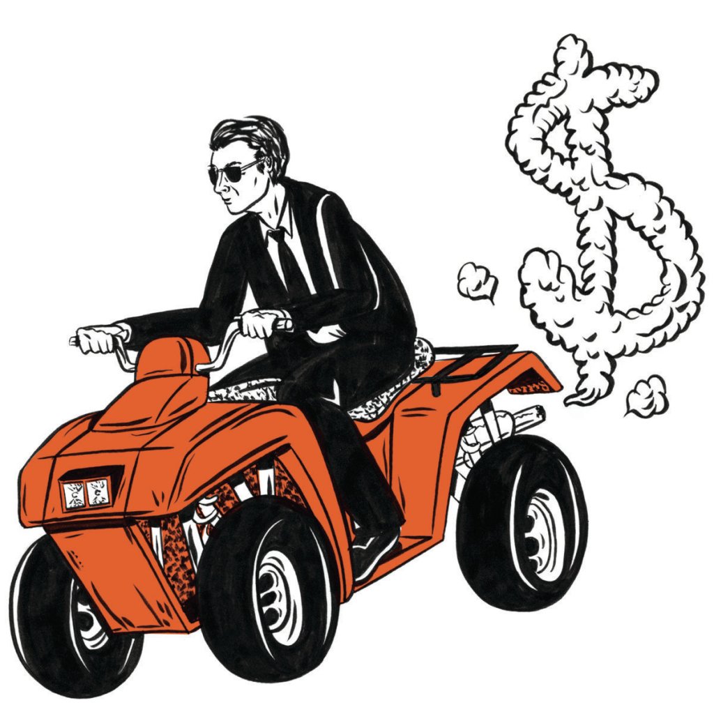 "Look at his new truck/boat/four wheelers/assorted toys. Those things should speak about how he pays his bills."