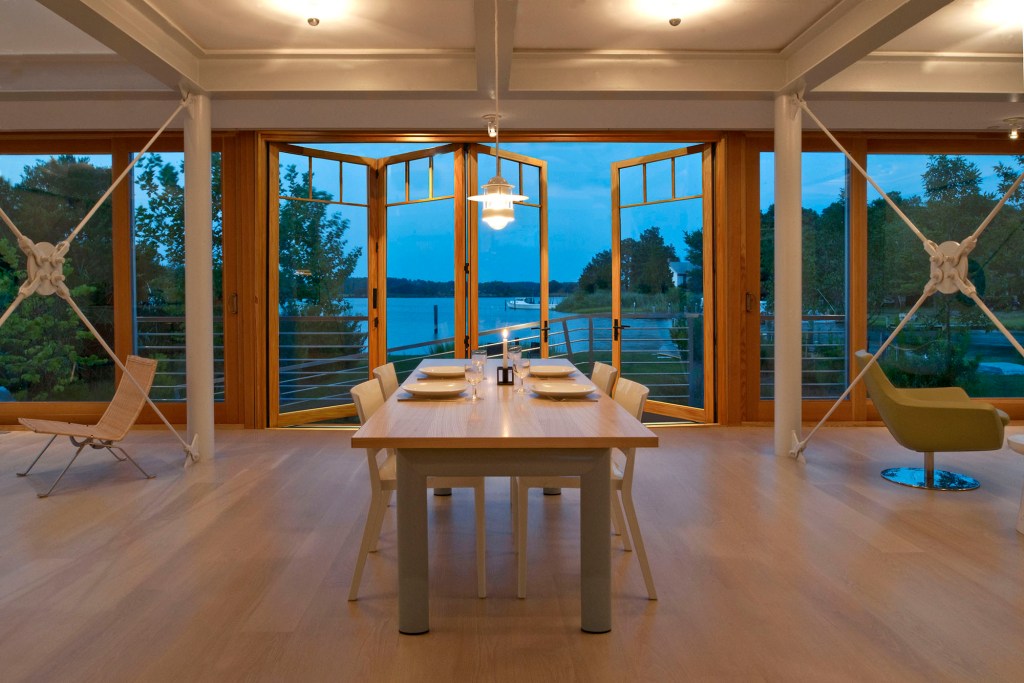 Bi-fold patio doors by Weather Shield bring the outdoors in.