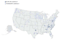 Map of BFS and ProBuild locations nationwide