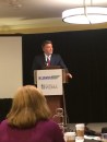 Sen. Cory Gardner, R-Colo., addresses the crowd at the NLBMDA spring meeting on March 24, 2015.