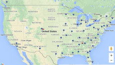 Map taken from BlueLinx's 2016 annual report showing its locations