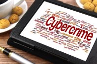 Screen shot with the word "Cybercrime"