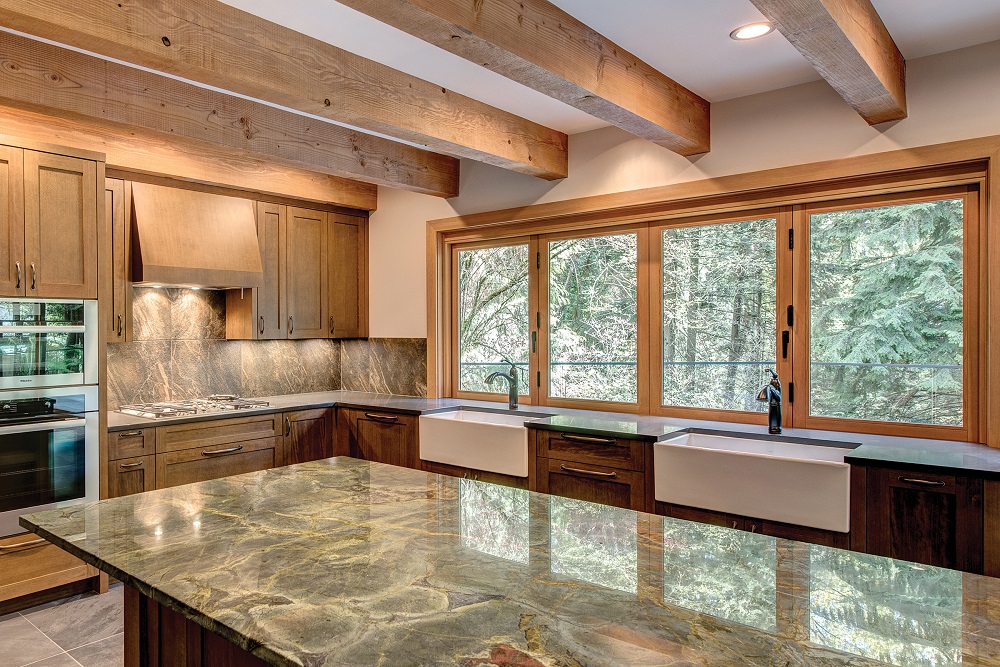 Kolbe’s Ultra Series Folding Window opens up a large expanse of wall to the outdoors