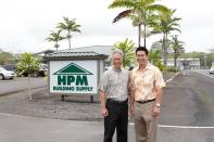 Mike (left) and Jason (right) Fujimoto of HPM Building Supply, Keeaau, Hawaii