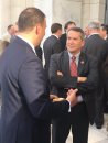 NLBMDA President Jonathan Paine speaks with Rep. Jody Hice, R-Ga.