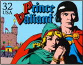 Prince Valiant stamp from the 1950s