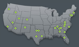 Locations of Rugby Architectural Building Products operations