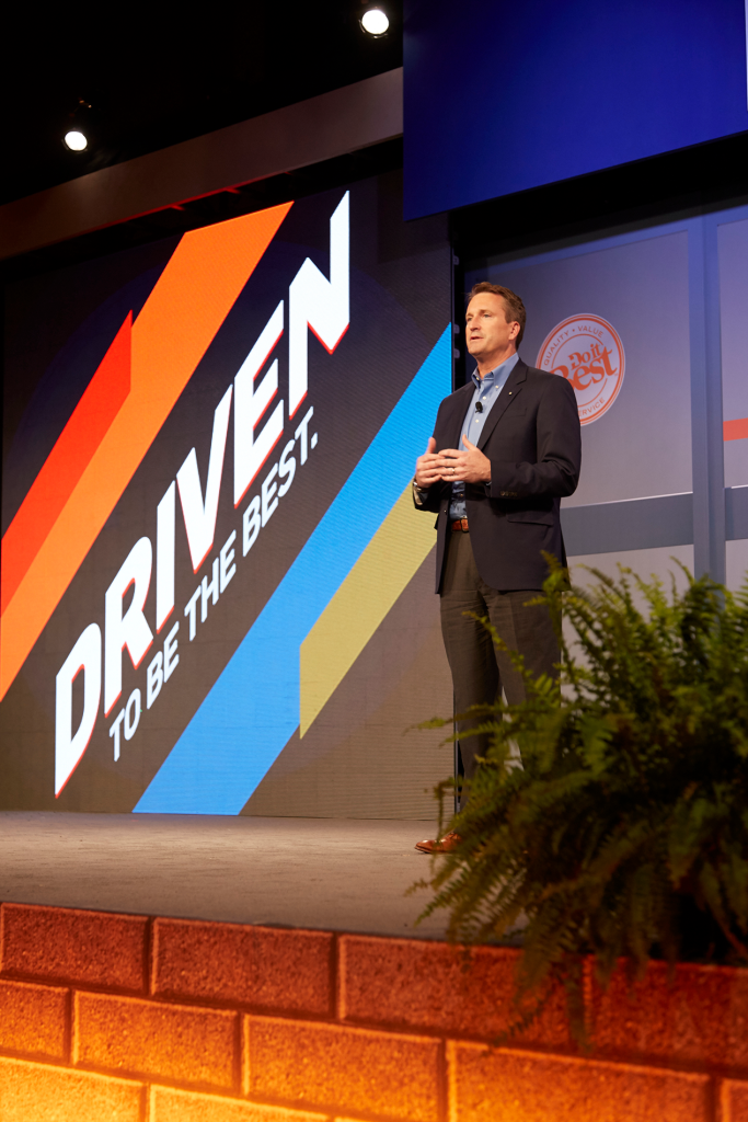 Do it Best President and CEO Dan Starr speaks to members at the group's spring market on May 20, 2017
