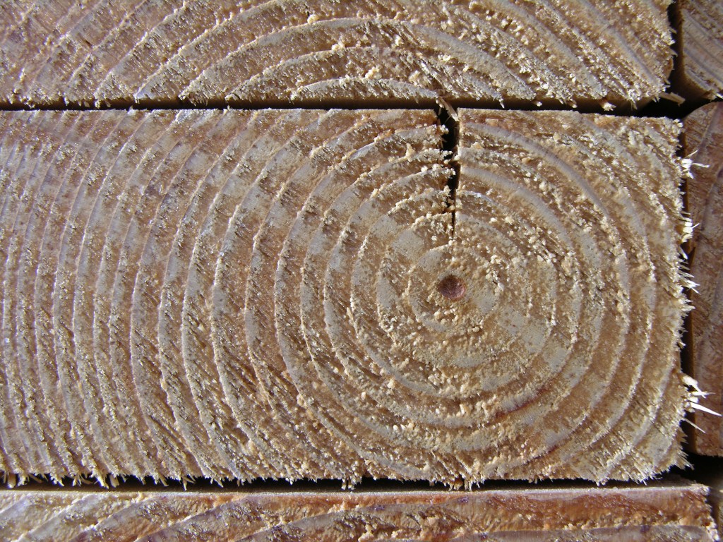 Closeup of a 2x4