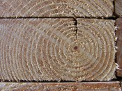 Closeup of a 2x4