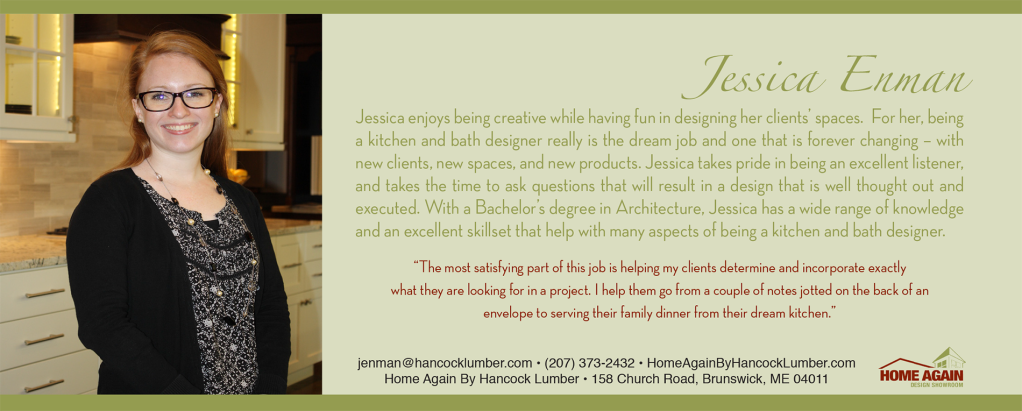 Bio card for a designer at Hancock Lumber