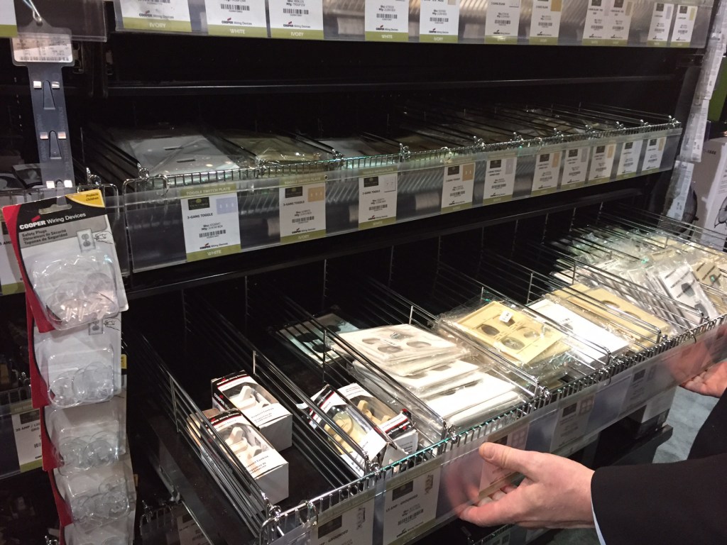 Slide drawers shown at the Orgill spring dealer market in New Orleans, February 2017