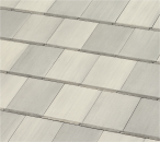 Boral Roofing’s Saxony 900 slate roofing tile in the mottled white blend.