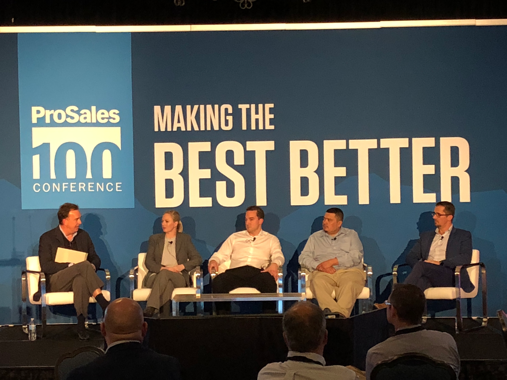 Four Under 40 panel at the 2018 ProSales 100 Conference
