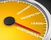 Illustration of internet marketing customers meter 3d rendering