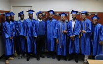 Ten students have graduated from SoLe Mia LPO and CBT College's free construction training program with certificates in Building Construction Technology.