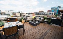 The Envision Distinction Spiced Teak line of composite decking.