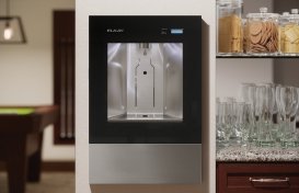 The Elkay ezH20 Liv filtered water dispenser.